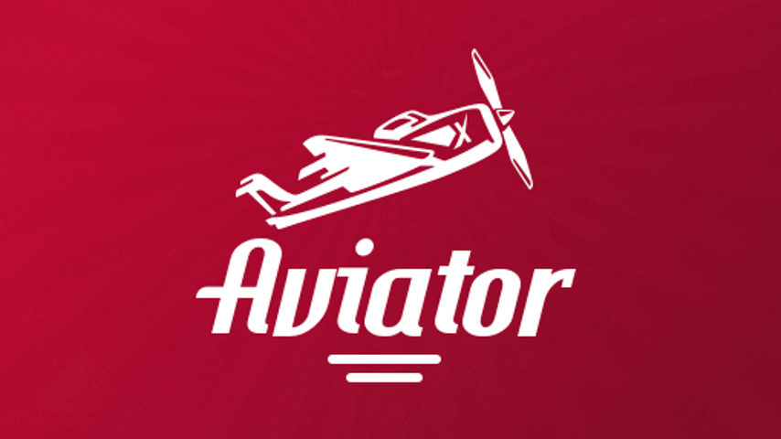 O logotipo principal para o jogo Aviator